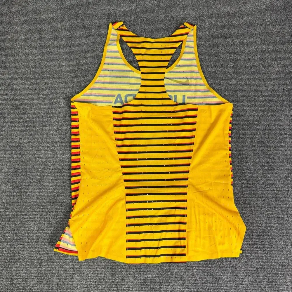 Nike Pro Elite 2022 Uganda Running Singlet CI8141-728 Womens Size M‎ Made In USA